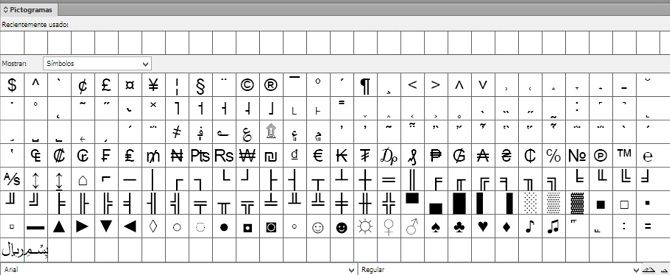 fuentes pi_glifos y pictogramas