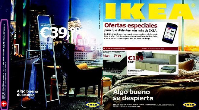 posibilidades del papel con qr o clickable paper_ejemplo catalogo ikea