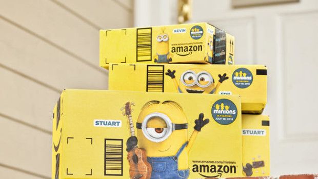 ejemplo de uso del packaging como elemento diferenciador en ecommerce_amazon y minions