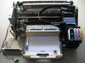 Ejemplo de impresora ink-jet - Modelo de HP