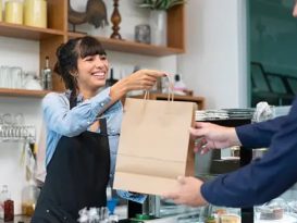 bolsas de papel, comercios