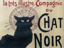 art nouveau, steinlen, chat noir
