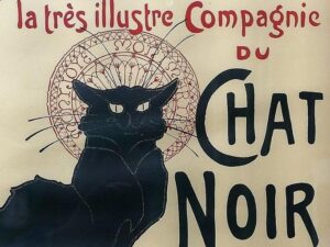 art nouveau, steinlen, chat noir