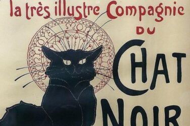 art nouveau, steinlen, chat noir