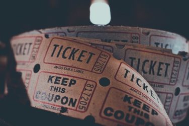 cupón, ticket, entrada