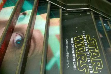 diseñar para publicidad exterior, star wars, madrid, metro