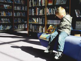librerías, amazon, niño, leer