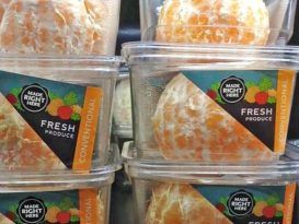 mandarinas, plastico, envase, contaminacion