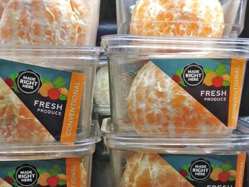 mandarinas, plastico, envase, contaminacion