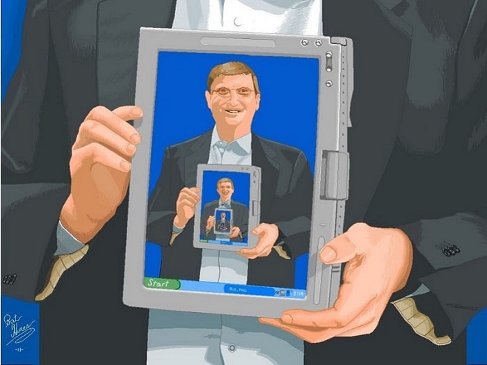paint art, bill gates