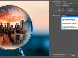 remuestreo e interpolación de imágenes, ampliaciones, reducciones